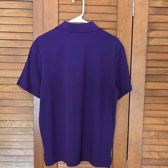 Polo Ralph Lauren Shirt Mens Medium Classic Fit  Purple Soft Touch Flesh Pony - Picture 2 of 4